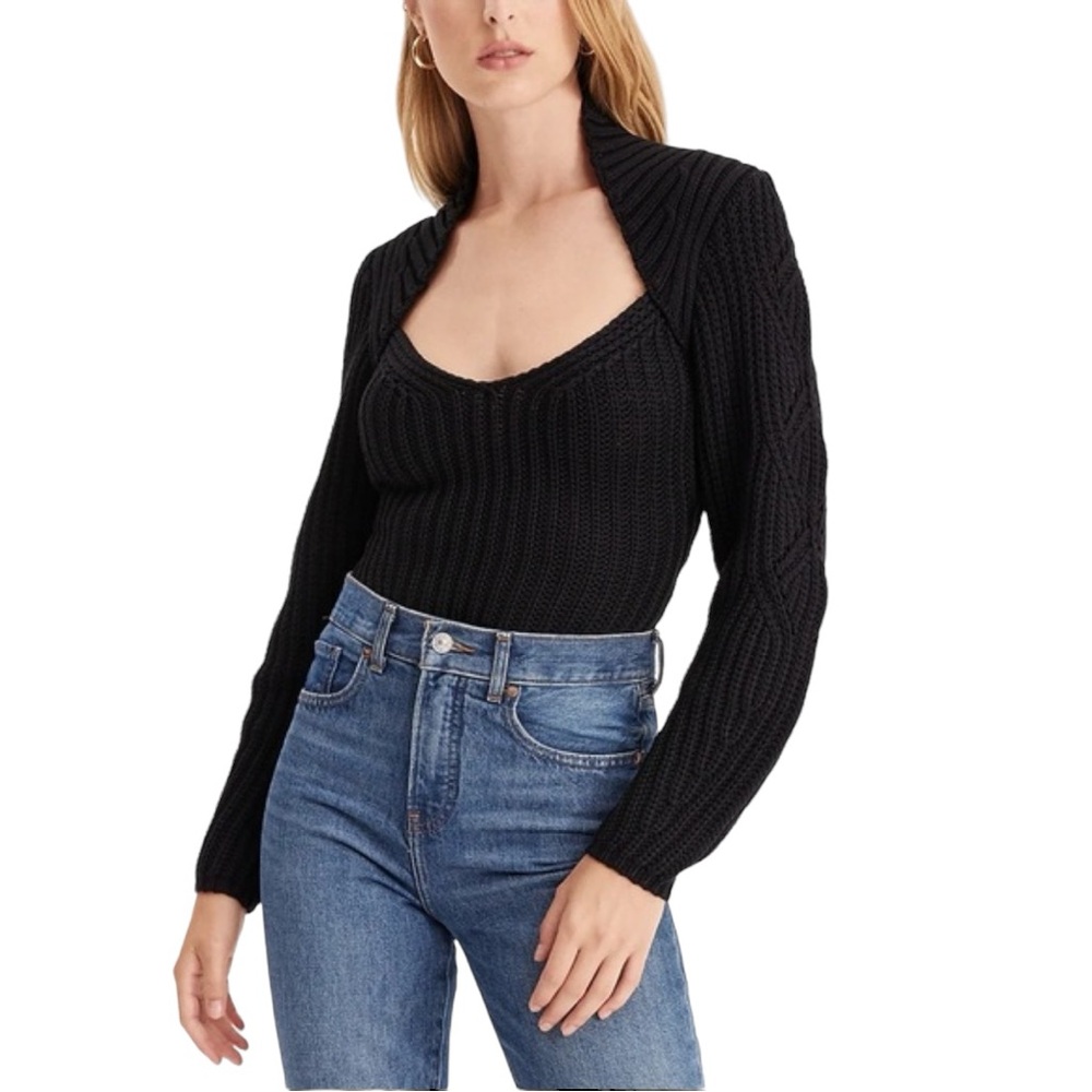 Express Ribbed Scoop Neck Long Sleeve Sweater 💕